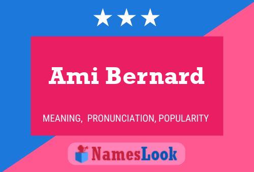 ملصق اسم Ami Bernard