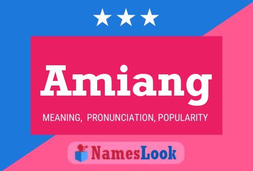 ملصق اسم Amiang