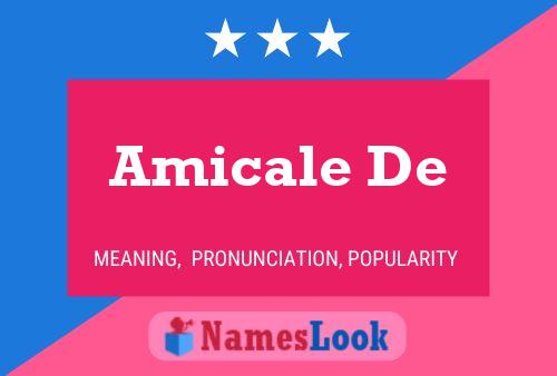 ملصق اسم Amicale De