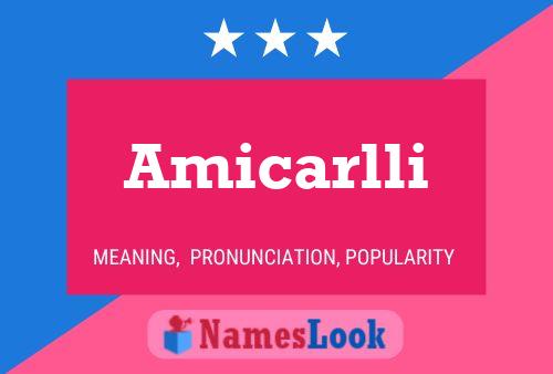 ملصق اسم Amicarlli