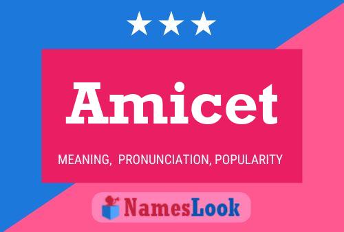 ملصق اسم Amicet