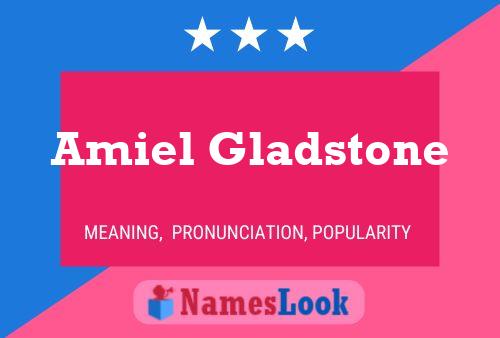 ملصق اسم Amiel Gladstone