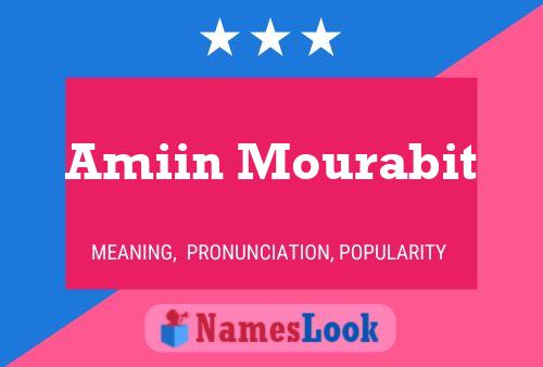 ملصق اسم Amiin Mourabit