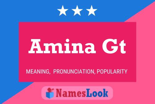 ملصق اسم Amina Gt