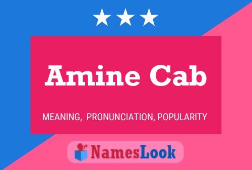 ملصق اسم Amine Cab