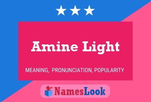 ملصق اسم Amine Light