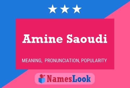 ملصق اسم Amine Saoudi