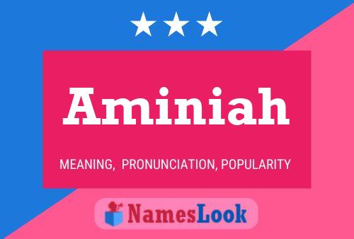 ملصق اسم Aminiah