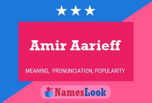 ملصق اسم Amir Aarieff