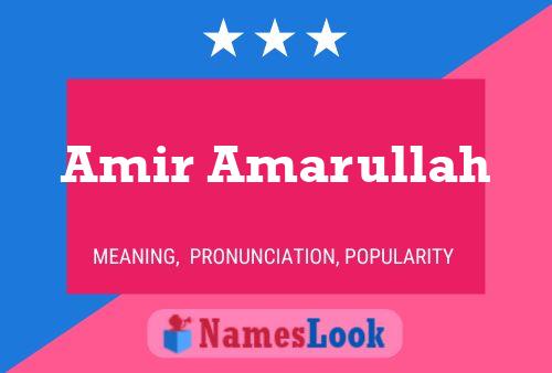 ملصق اسم Amir Amarullah