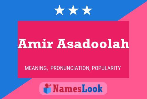 ملصق اسم Amir Asadoolah