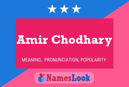 ملصق اسم Amir Chodhary