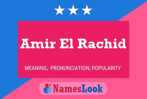 ملصق اسم Amir El Rachid