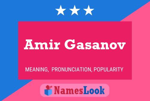 ملصق اسم Amir Gasanov