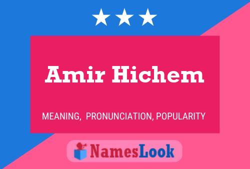 ملصق اسم Amir Hichem