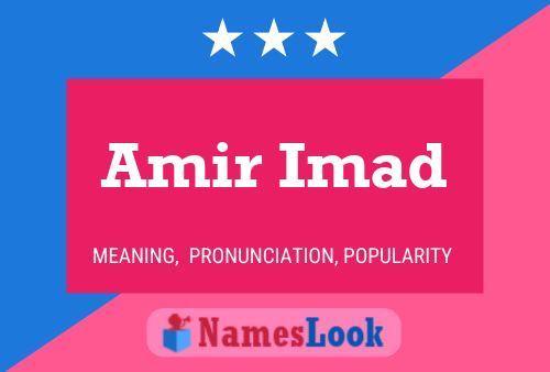 ملصق اسم Amir Imad