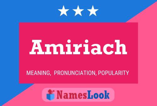 ملصق اسم Amiriach