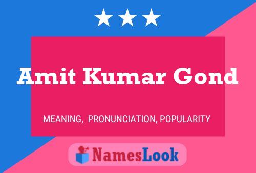 ملصق اسم Amit Kumar Gond