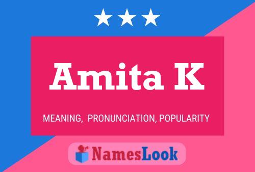 ملصق اسم Amita K