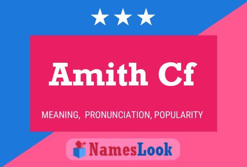 ملصق اسم Amith Cf