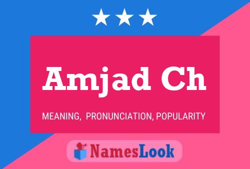 ملصق اسم Amjad Ch