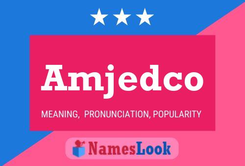 ملصق اسم Amjedco