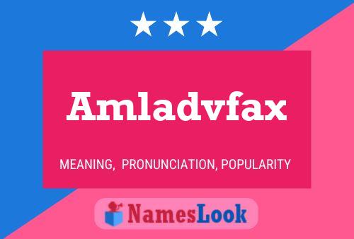 ملصق اسم Amladvfax