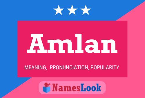 ملصق اسم Amlan