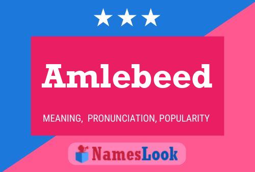 ملصق اسم Amlebeed