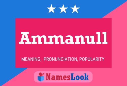 ملصق اسم Ammanull