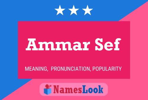 ملصق اسم Ammar Sef