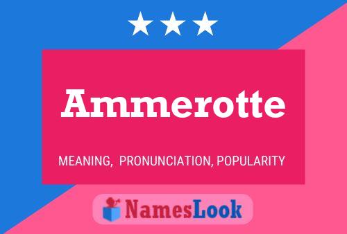 ملصق اسم Ammerotte