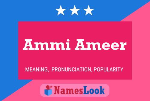 ملصق اسم Ammi Ameer