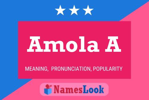 ملصق اسم Amola A