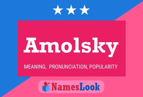 ملصق اسم Amolsky