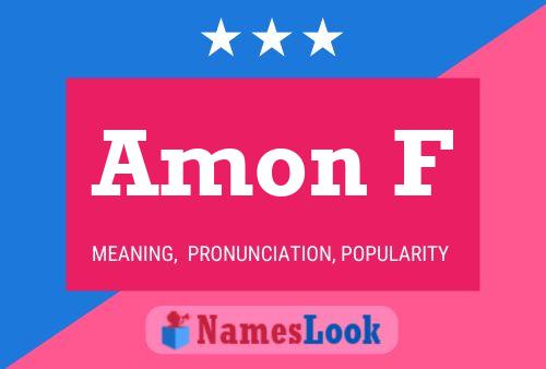 ملصق اسم Amon F