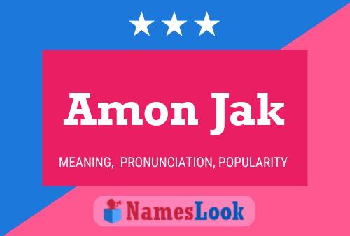 ملصق اسم Amon Jak