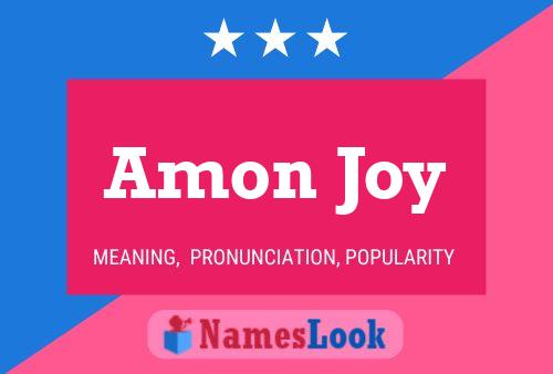 ملصق اسم Amon Joy