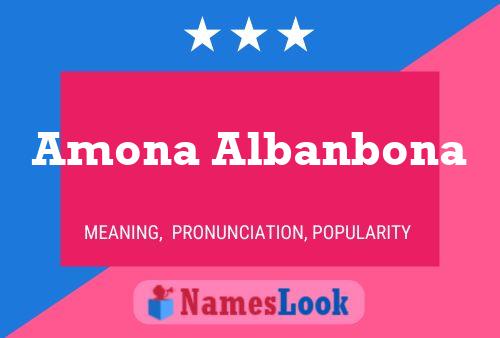 ملصق اسم Amona Albanbona