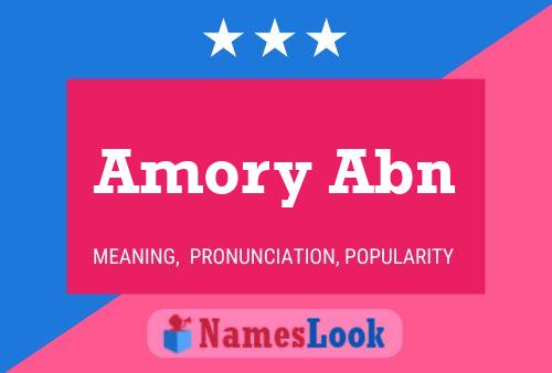 ملصق اسم Amory Abn