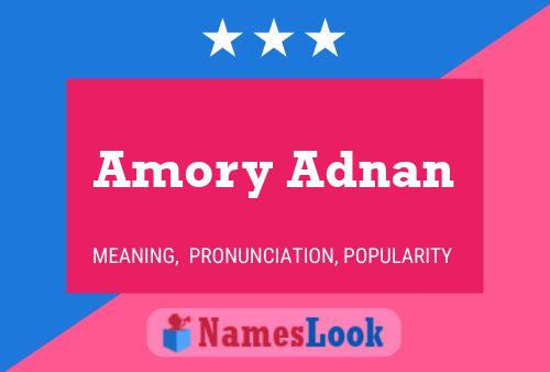 ملصق اسم Amory Adnan