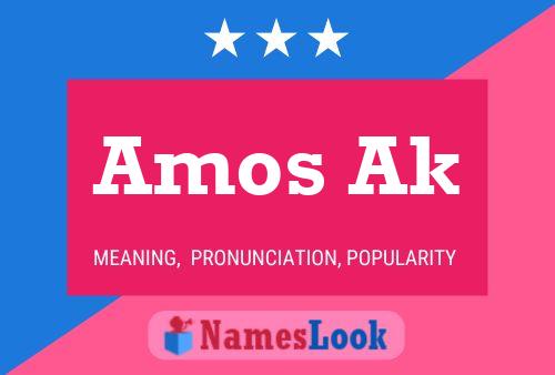 ملصق اسم Amos Ak