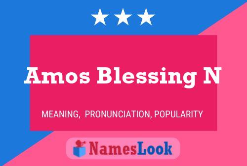 ملصق اسم Amos Blessing N