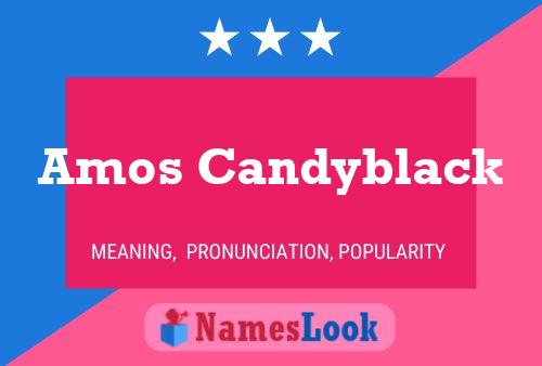 ملصق اسم Amos Candyblack