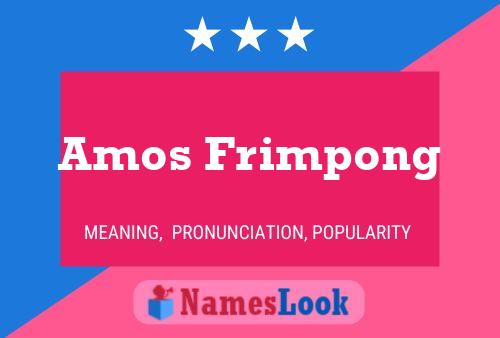 ملصق اسم Amos Frimpong