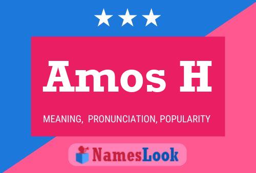 ملصق اسم Amos H