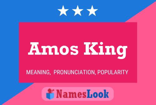 ملصق اسم Amos King