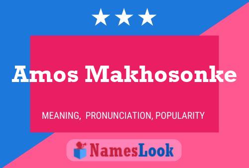 ملصق اسم Amos Makhosonke