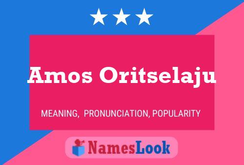 ملصق اسم Amos Oritselaju