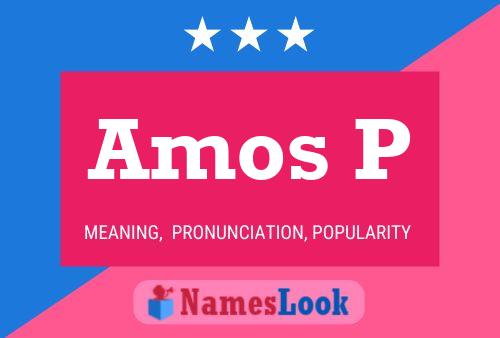 ملصق اسم Amos P